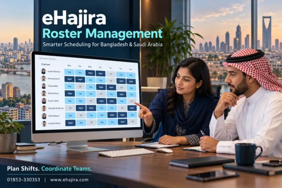 eHajira Roster Management: Smarter Workforce Scheduling for Bangladesh and Saudi Arabia